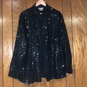 Black Glimmer Top